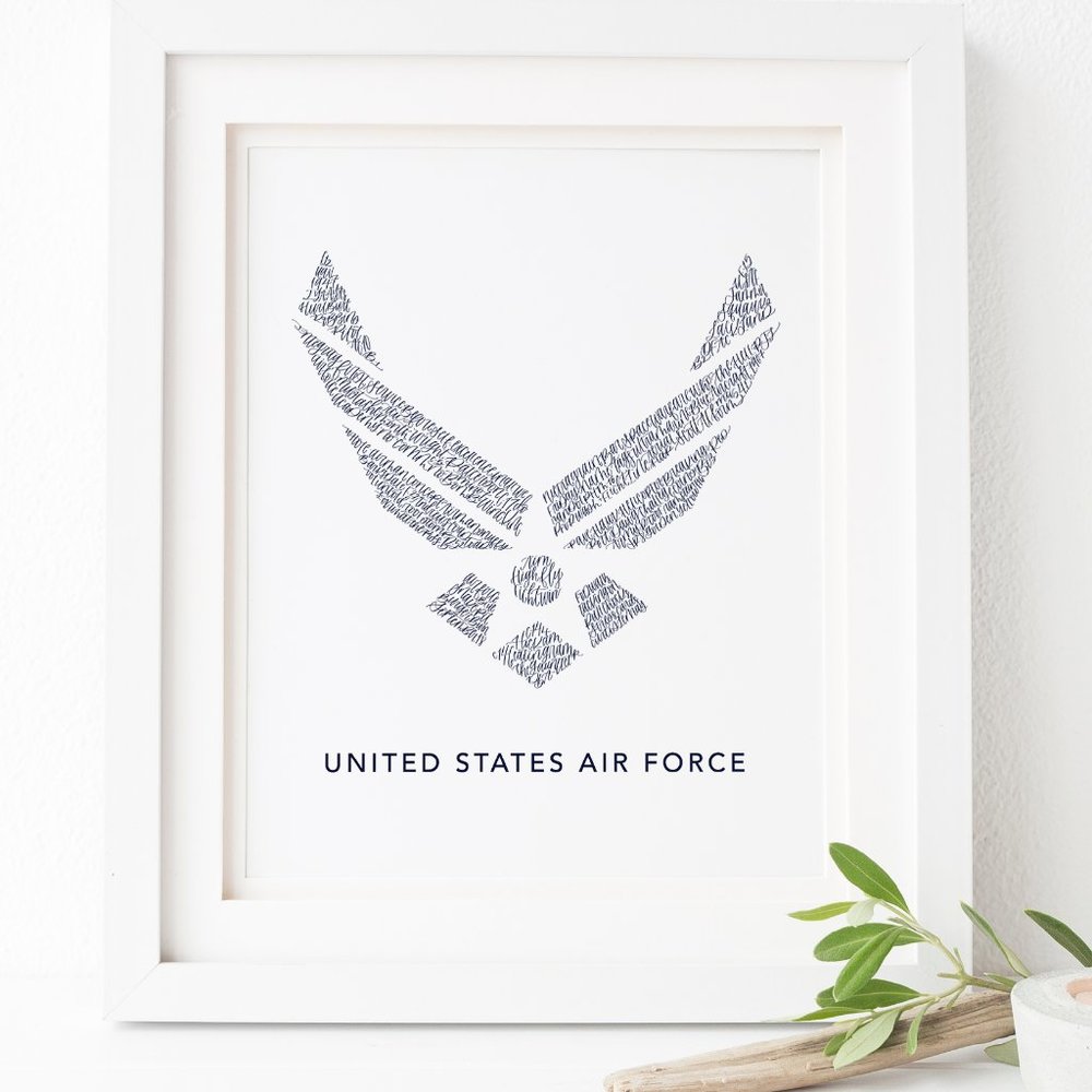 US Air Force Word Art